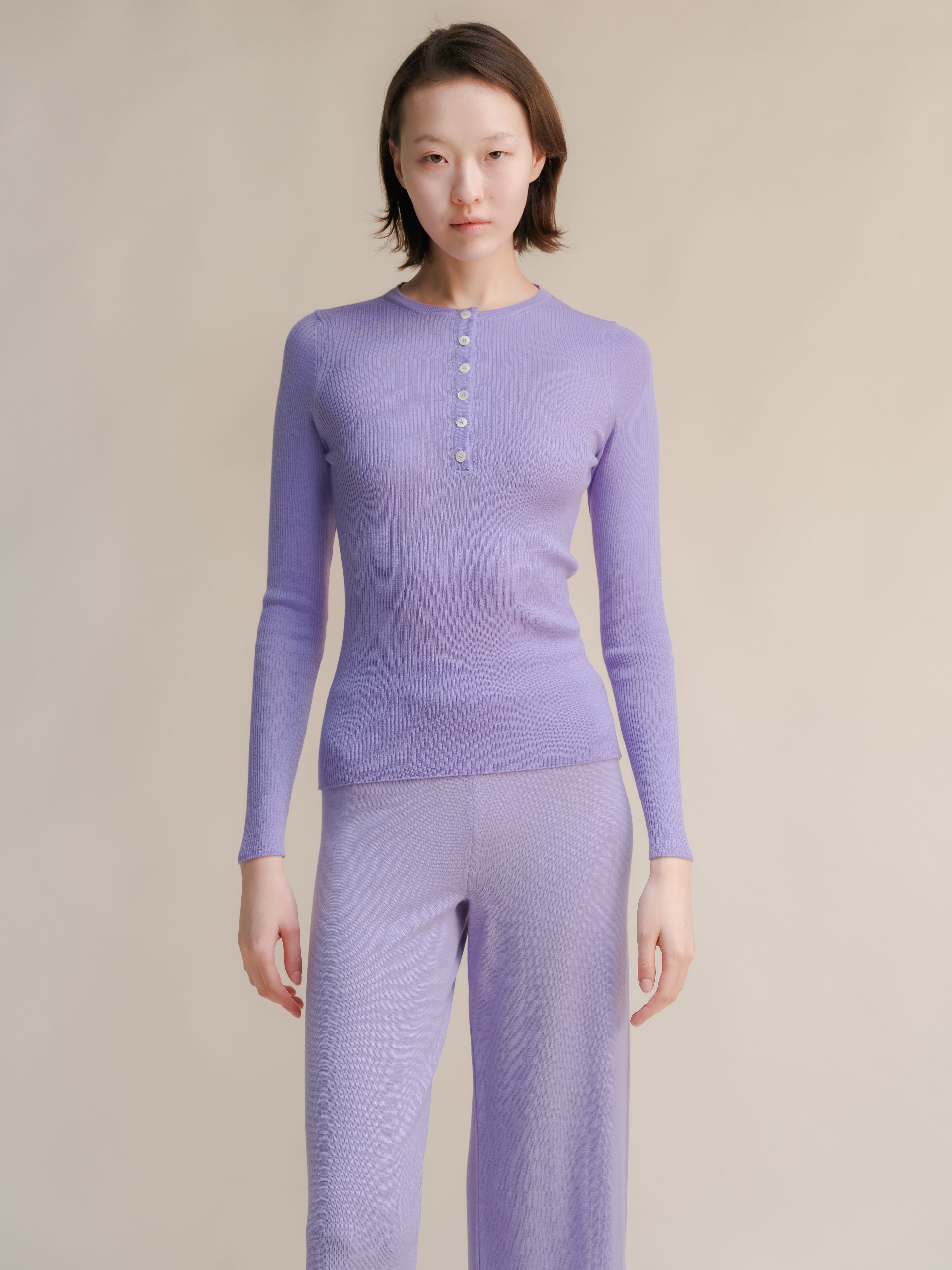 Extra Fine Merino Ribbed Fine Hanley Sweater