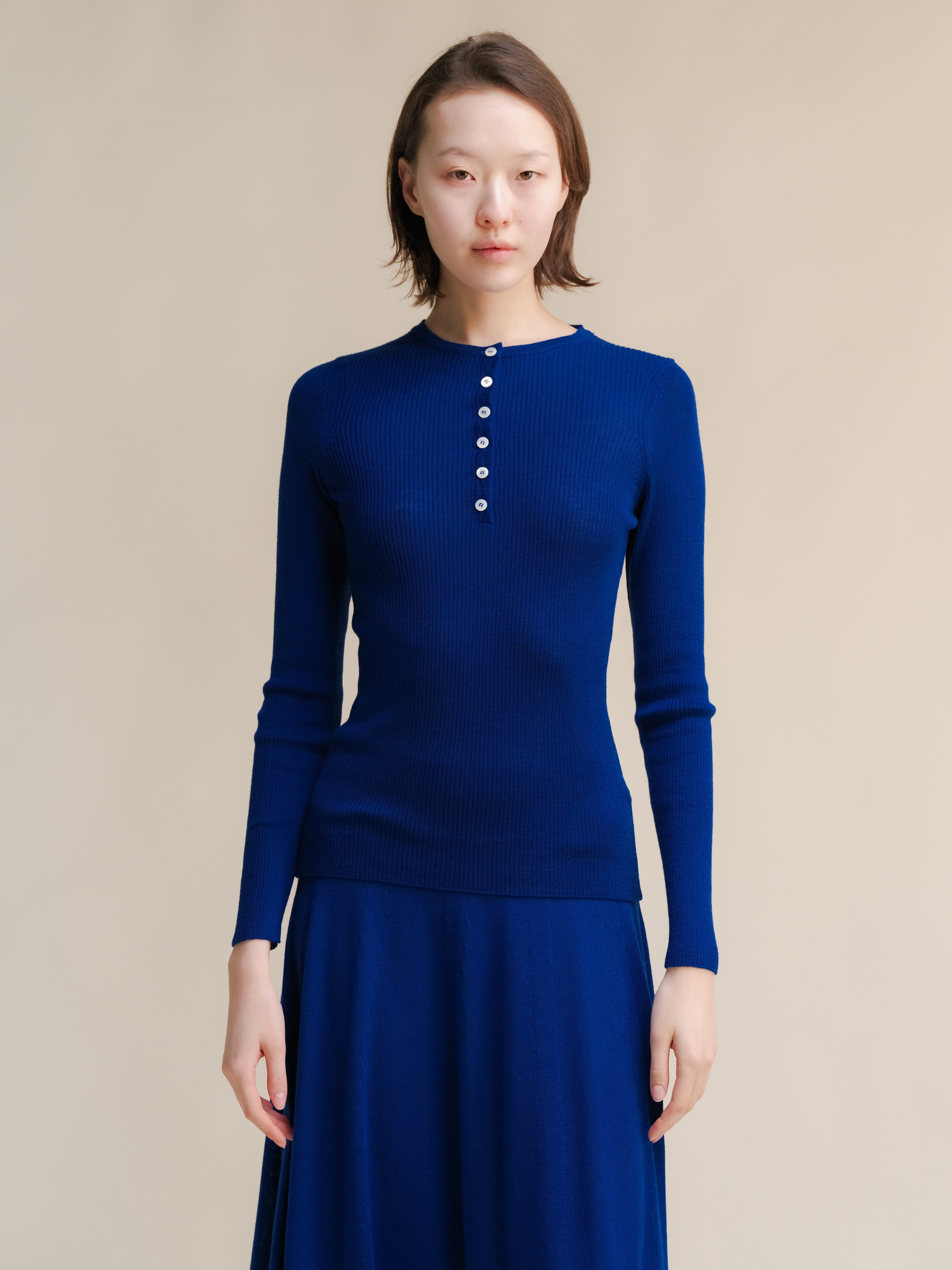 Extra Fine Merino Ribbed Fine Hanley Sweater