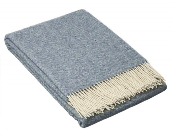 NNEDSZ Throw - Merino Wool Blend - Blue