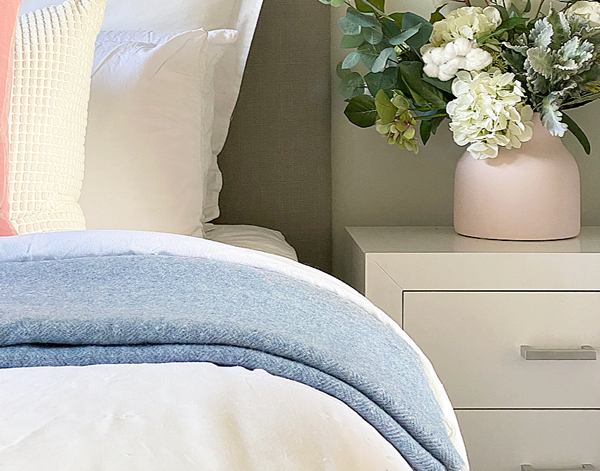 NNEDSZ Throw - Merino Wool Blend - Blue